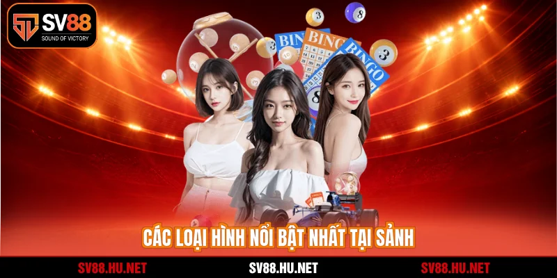Các loại hình nổi bật nhất tại sảnh